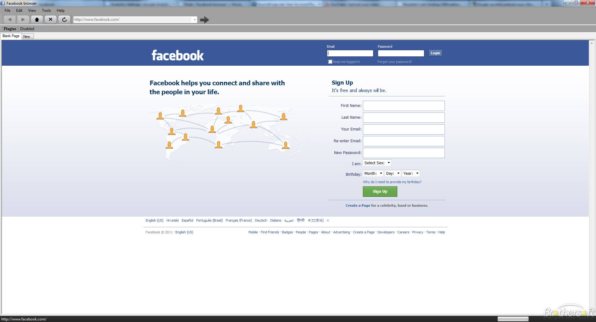 Facebook браузер